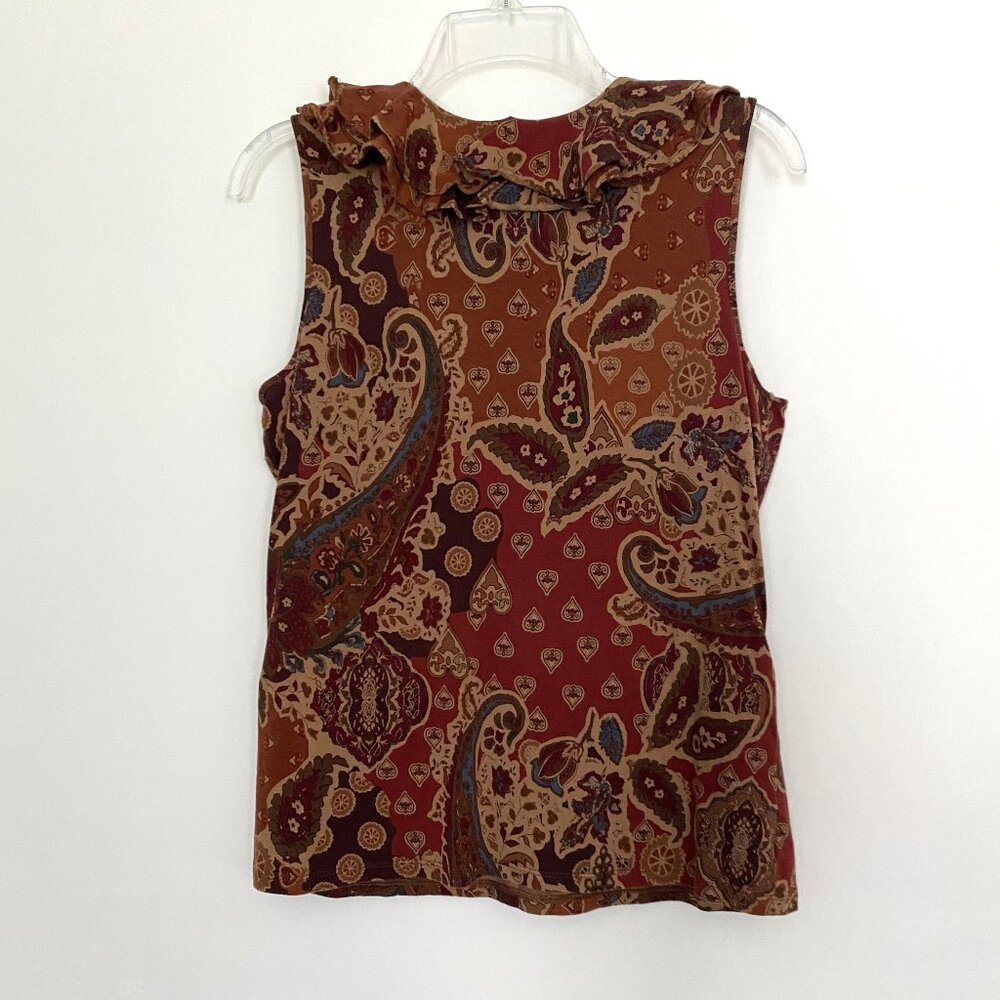 Ralph Lauren Sleeveless Cotton Top Size L - Picture 2 of 6